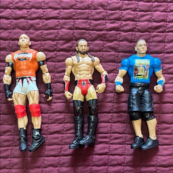 Trio of Wrestling Action Figures - Picture 1 of 4
